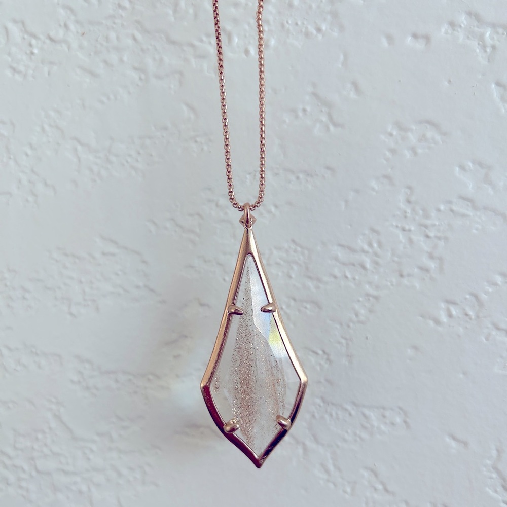 Kendra Scott - Olivia Rose Gold Long Pendant Necklace - New